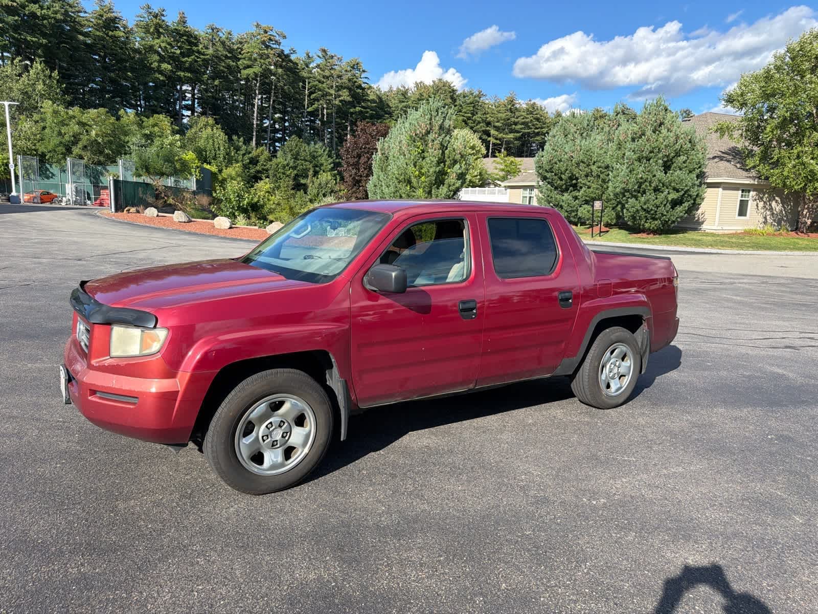Red 2006 Honda Ridgeline Pickup Truck All-Wheel Drive 5-Speed Automatic