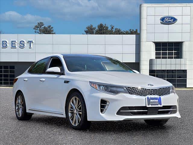 Snow White Pearl 2016 Kia Optima SXL Turbo Sedan Front-Wheel Drive 6-Speed Automatic