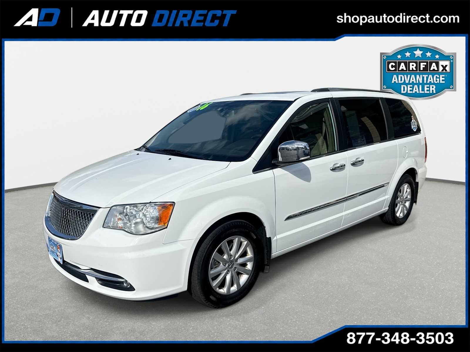 Bright White Clearcoat 2016 Chrysler Town & Country Minivan Front-Wheel Drive 6-Speed Automatic