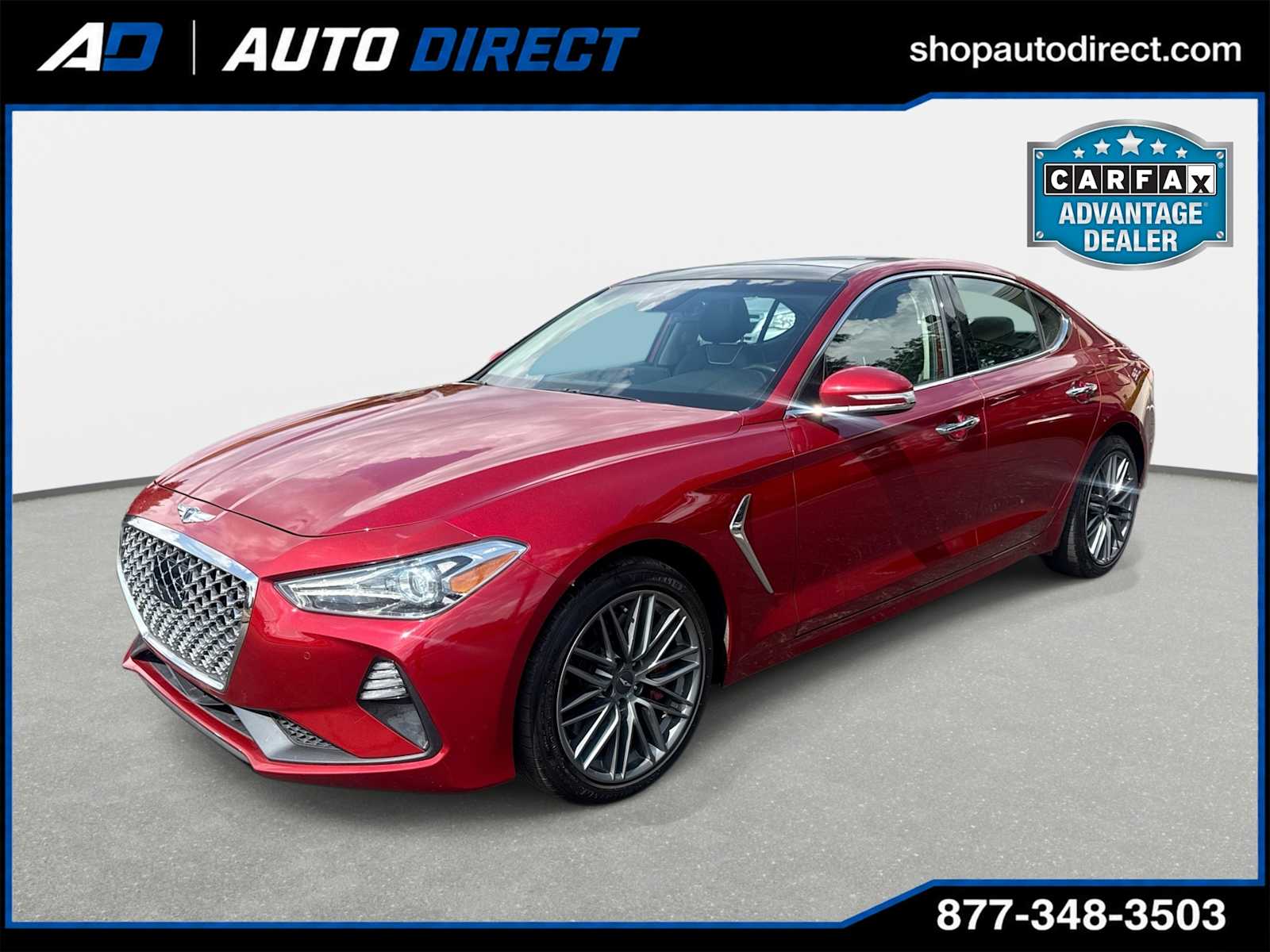 Havana Red 2019 Genesis G70 Sedan Rear-Wheel Drive Automatic