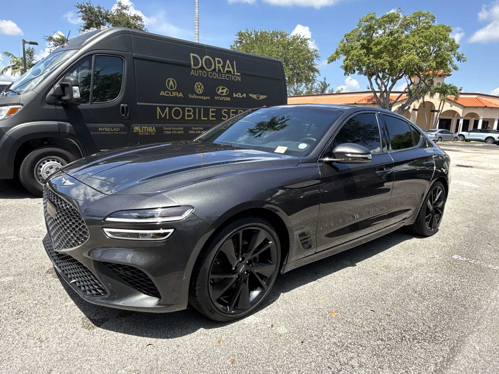 Makalu Gray 2023 Genesis G70 2.0T RWD Sedan Rear-Wheel Drive Automatic