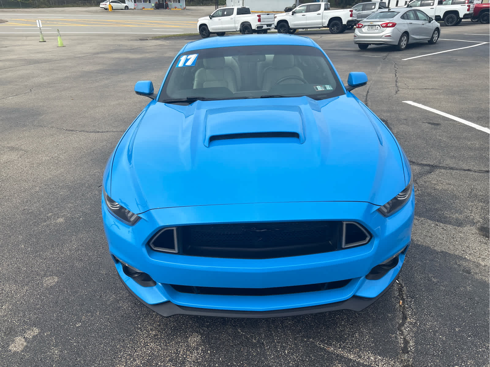 Grabber Blue 2017 Ford Mustang Coupe Rear-Wheel Drive 6-Speed Automatic