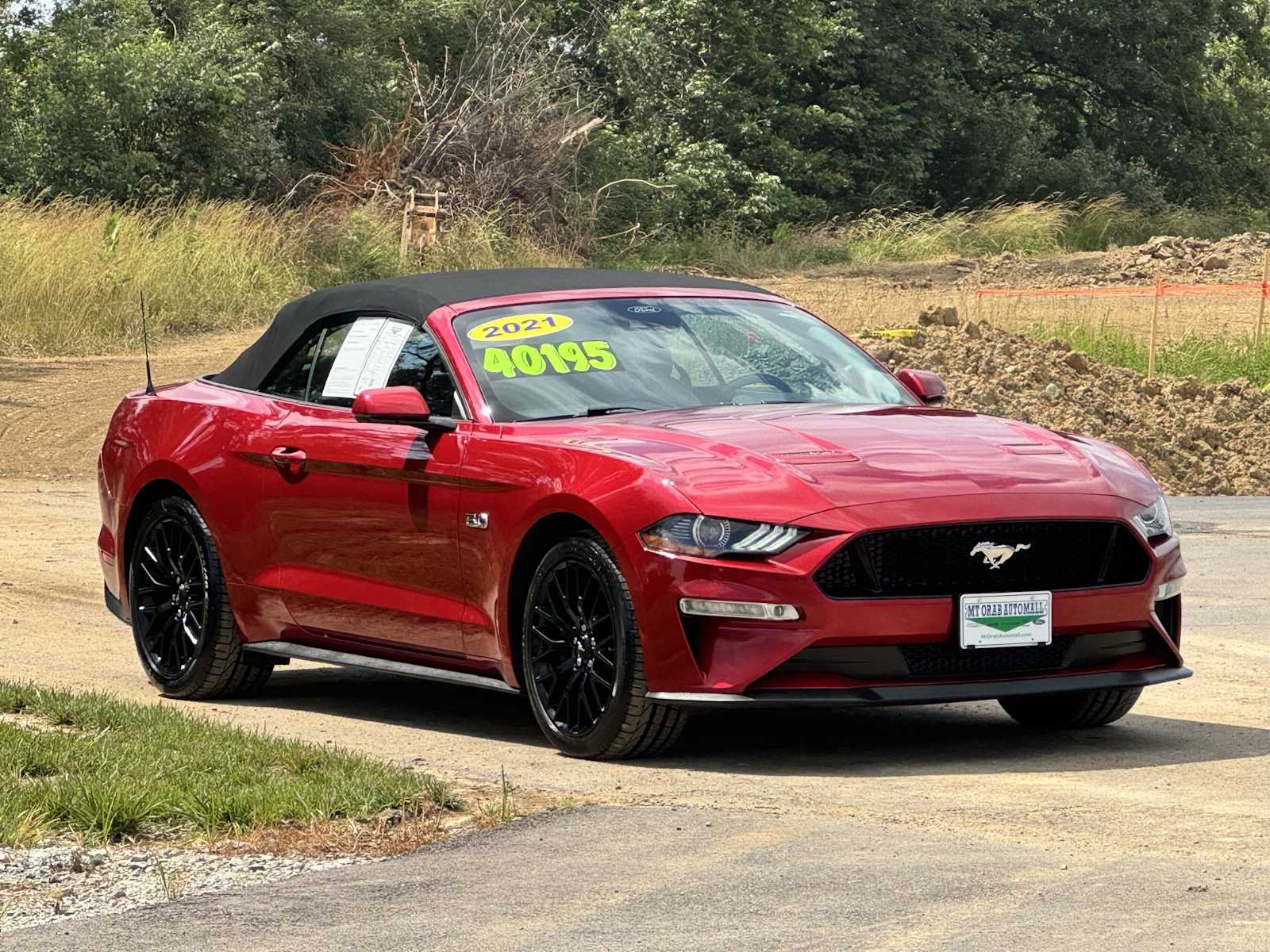 Rapid Red Metallic Tinted Clearcoat 2021 Ford Mustang GT Premium Convertible RWD Convertible Rear-Wheel Drive Automatic