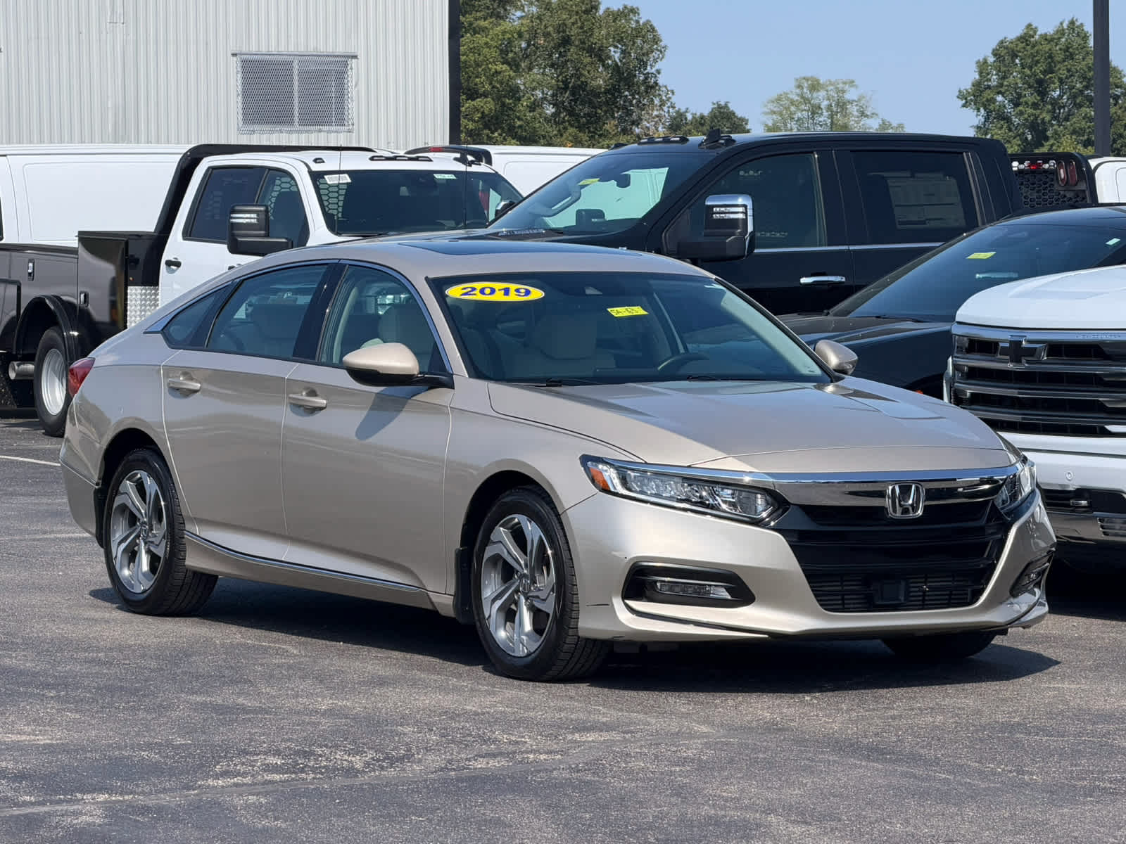 Champagne Frost Pearl 2019 Honda Accord Sedan Front-Wheel Drive Continuously Variable Transmission