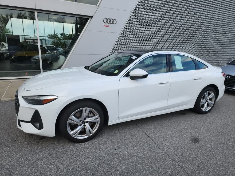 Arkona White 2025 Audi A5 Sedan All-Wheel Drive 7-Speed Automatic