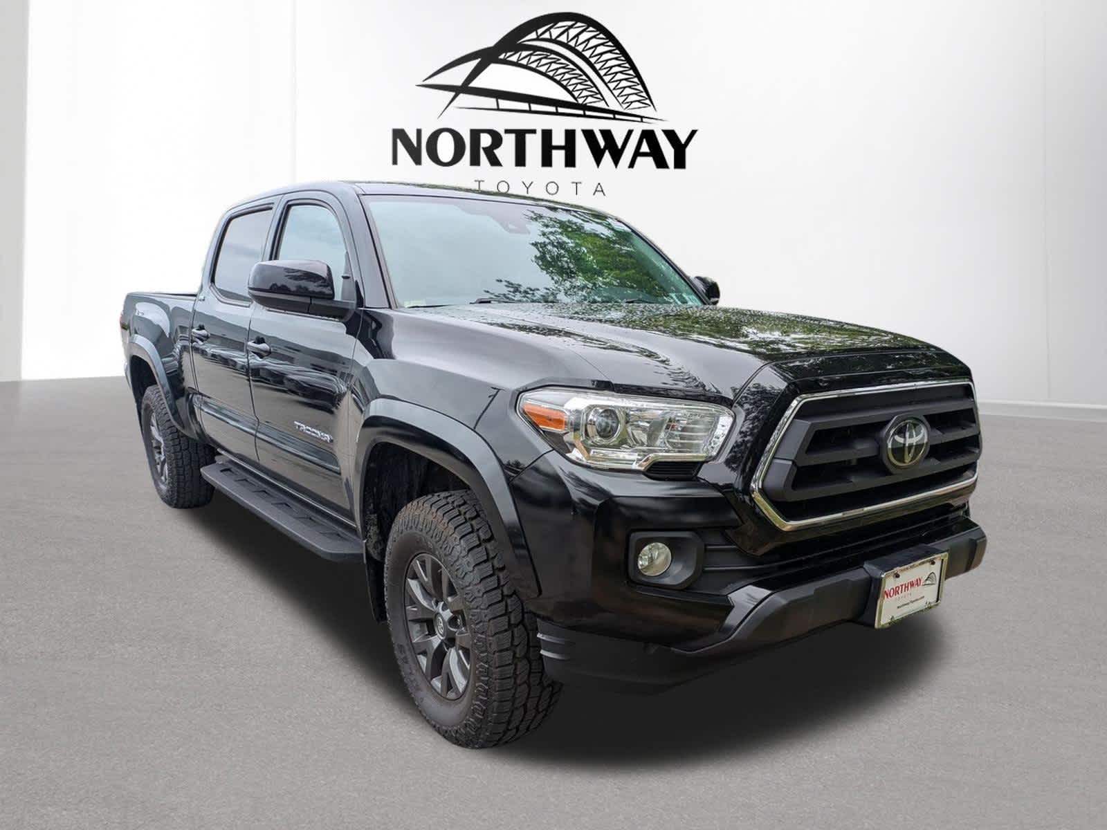 Midnight Black Metallic 2021 Toyota Tacoma Pickup Truck Four-Wheel Drive 6-Speed Automatic