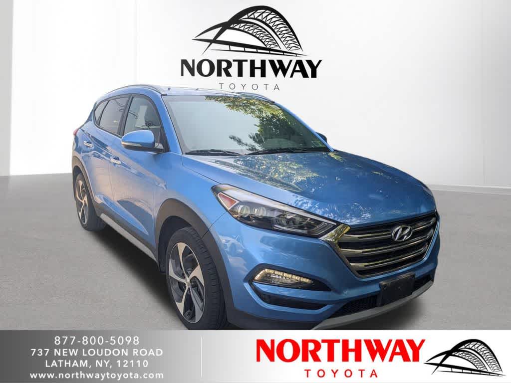 Caribbean Blue 2018 Hyundai Tucson SUV / Crossover All-Wheel Drive 7-Speed Automatic