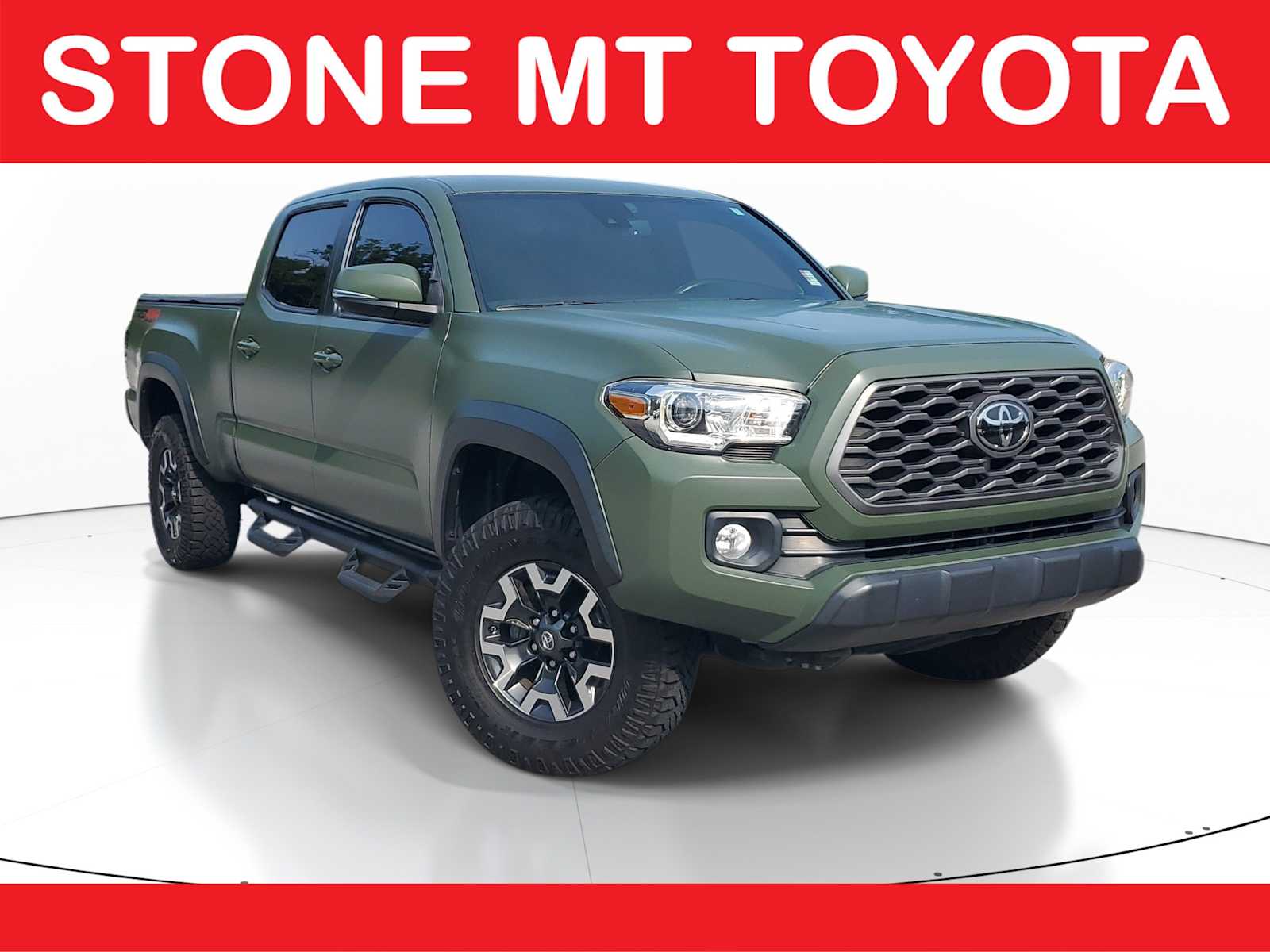 Army Green 2022 Toyota Tacoma Pickup Truck Four-Wheel Drive 6-Speed Automatic
