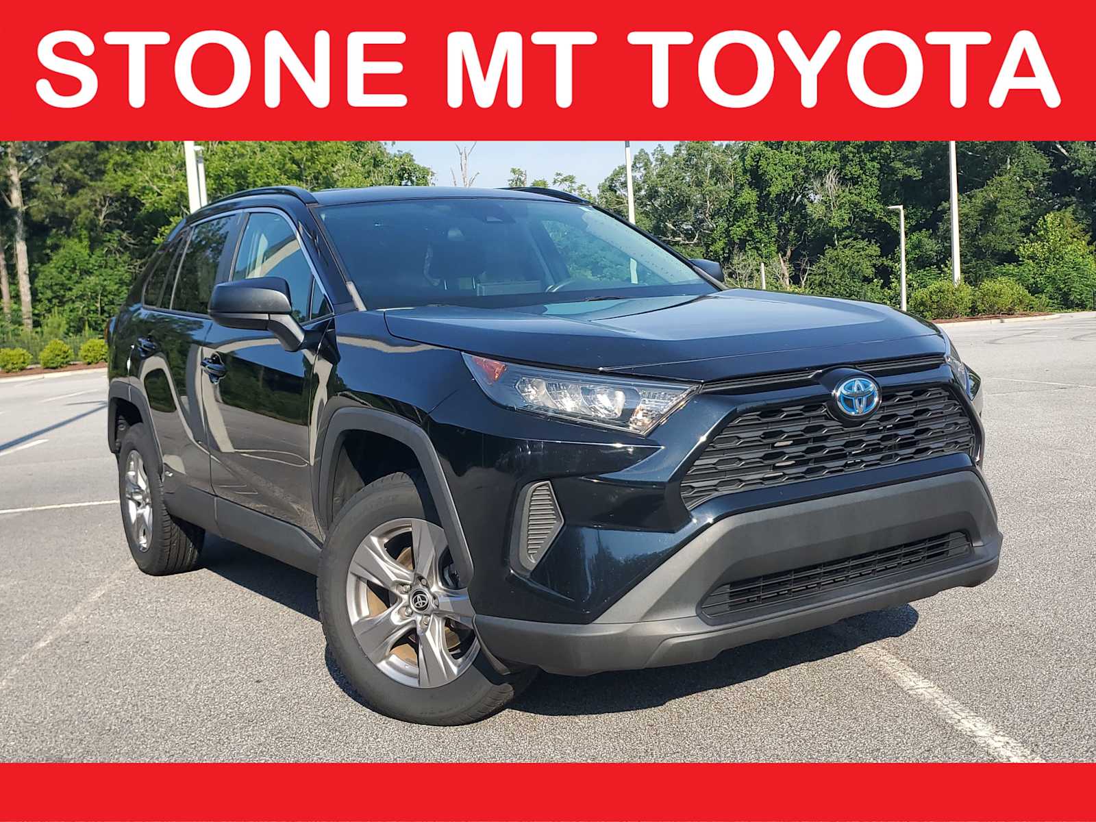 Midnight Black Metallic 2022 Toyota RAV4 Hybrid SUV / Crossover All-Wheel Drive Continuously Variable Transmission