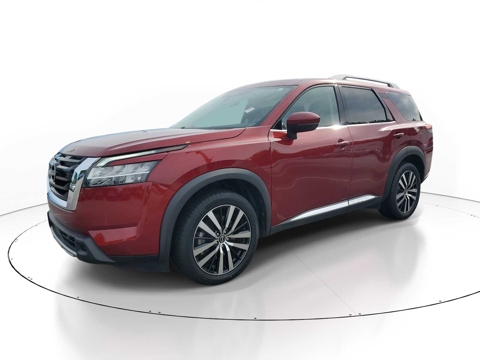 Red (Scarlet Ember Tintcoat) 2023 Nissan Pathfinder SUV / Crossover All-Wheel Drive 9-Speed Automatic
