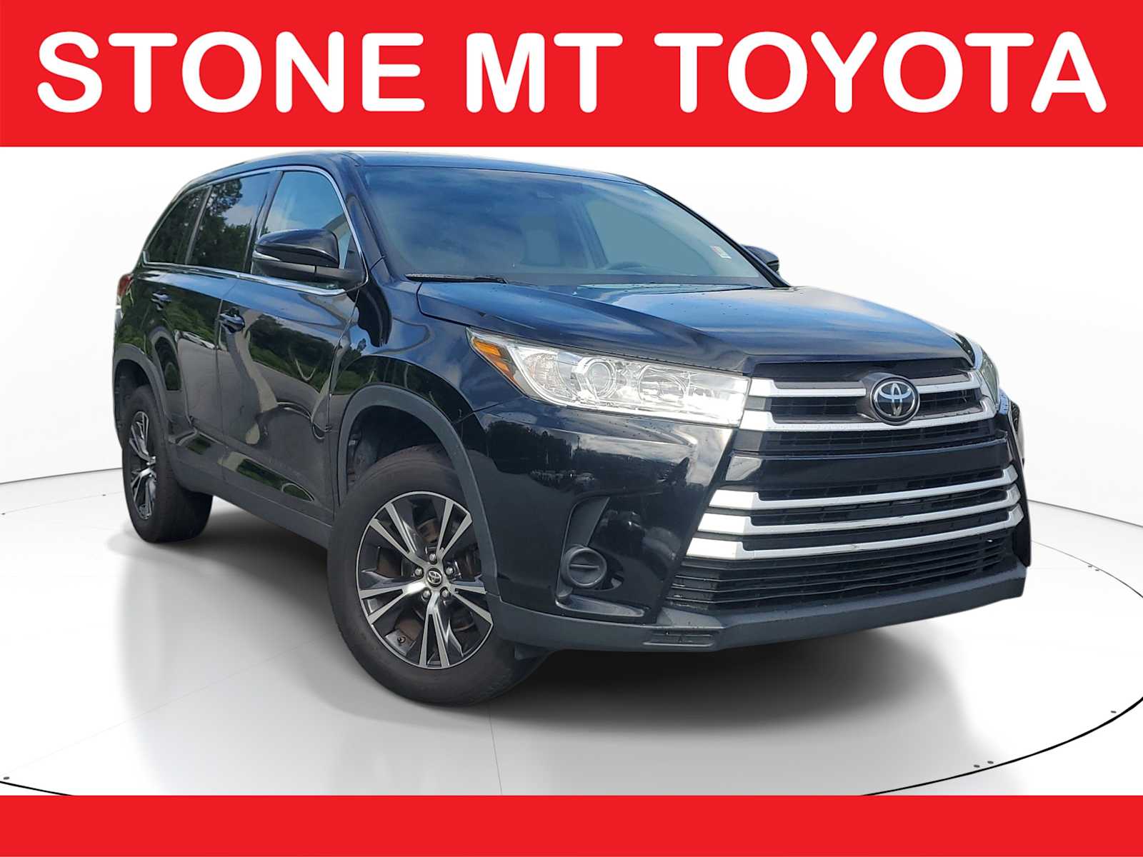 Midnight Black Metallic 2019 Toyota Highlander SUV / Crossover Front-Wheel Drive 8-Speed Automatic