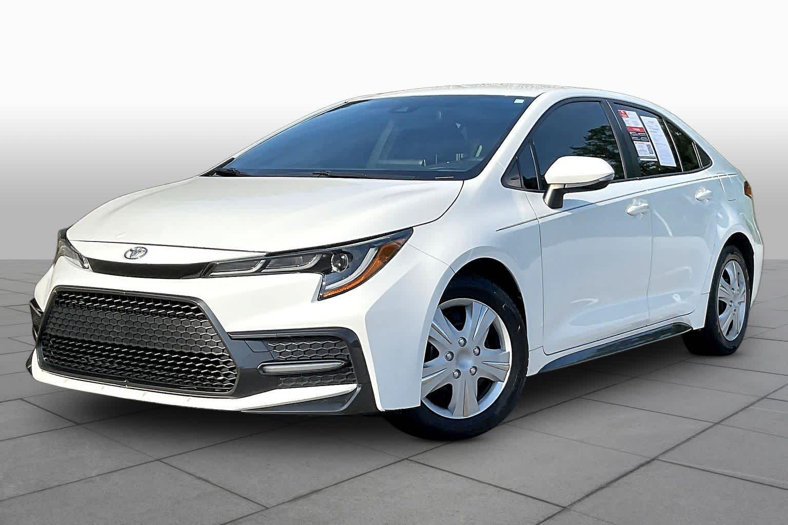 Super White 2021 Toyota Corolla Sedan Front-Wheel Drive Continuously Variable Transmission
