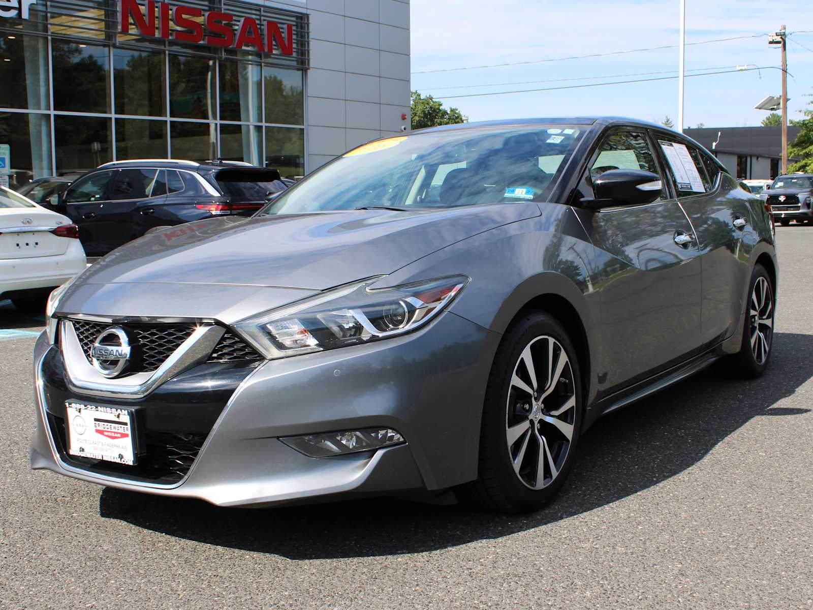 Gray (Gun Metallic) 2016 Nissan Maxima Sedan Front-Wheel Drive Continuously Variable Transmission