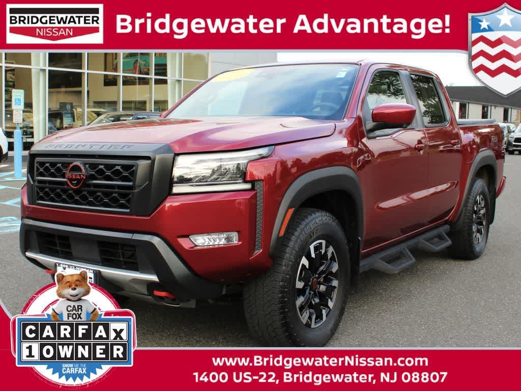 Cardinal Red Metallic Tricoat 2023 Nissan Frontier Pickup Truck Four-Wheel Drive 9-Speed Automatic