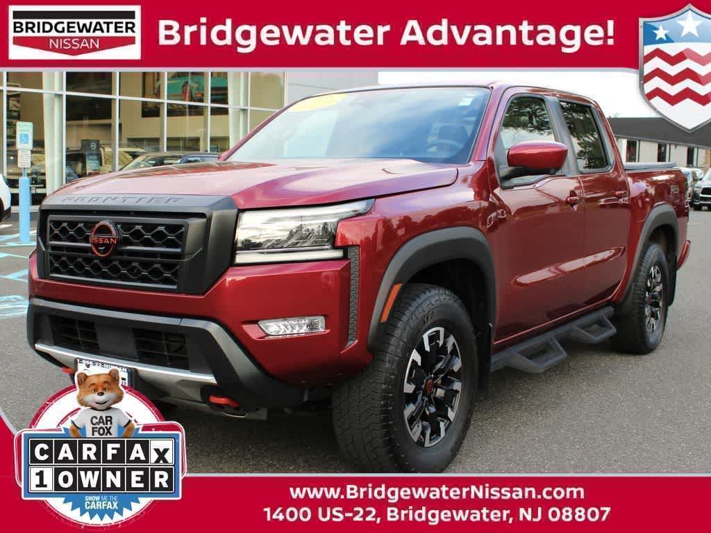 Cardinal Red Metallic Tricoat 2023 Nissan Frontier Pickup Truck Four-Wheel Drive 9-Speed Automatic