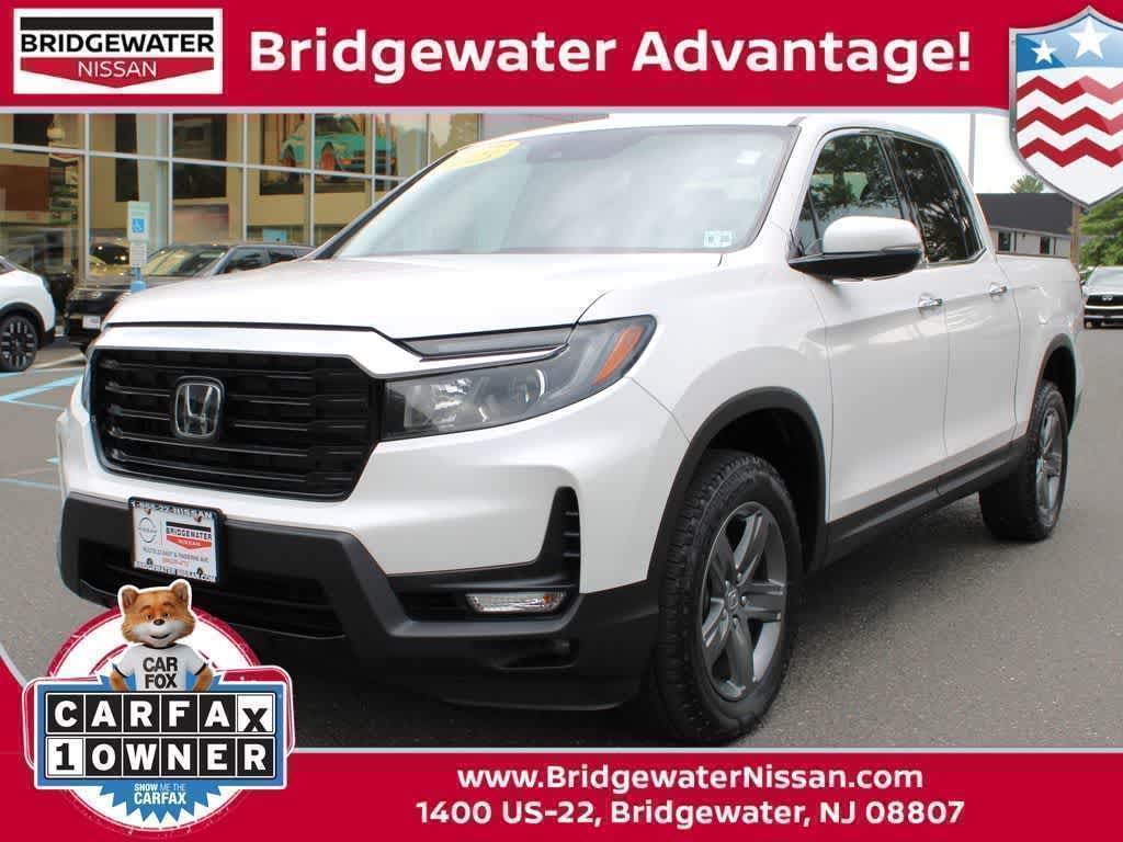 Platinum White Pearl 2023 Honda Ridgeline Pickup Truck All-Wheel Drive 9-Speed Automatic