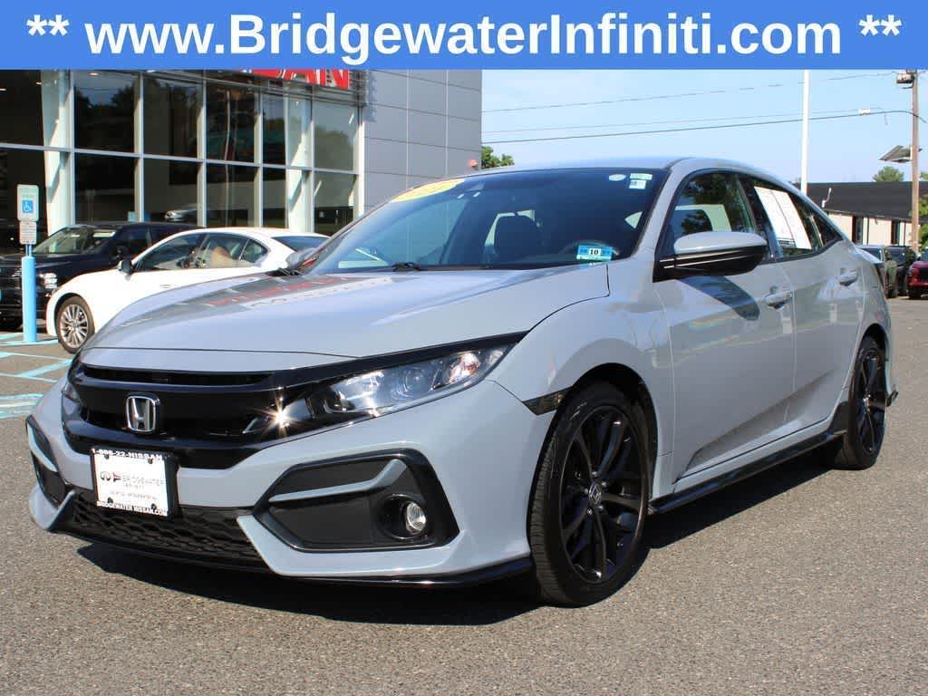 Sonic Gray Pearl 2021 Honda Civic Hatchback Hatchback Front-Wheel Drive Continuously Variable Transmission