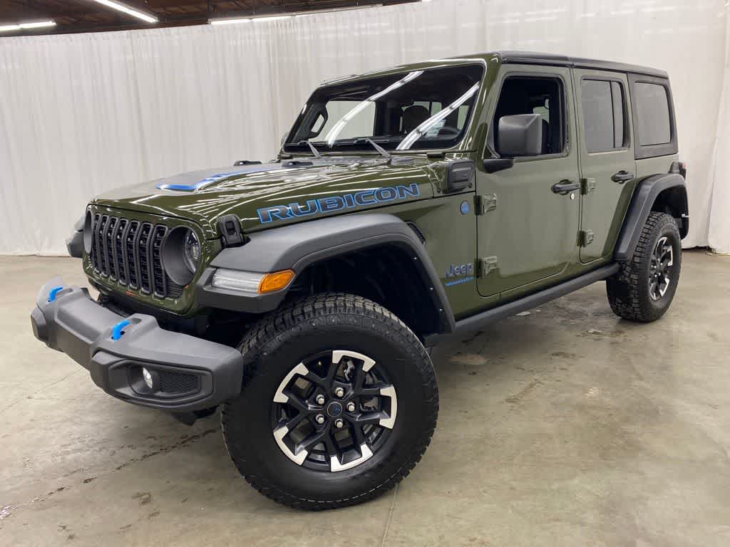 Sarge Green Clearcoat 2024 Jeep Wrangler 4xe SUV / Crossover Four-Wheel Drive 8-Speed Automatic