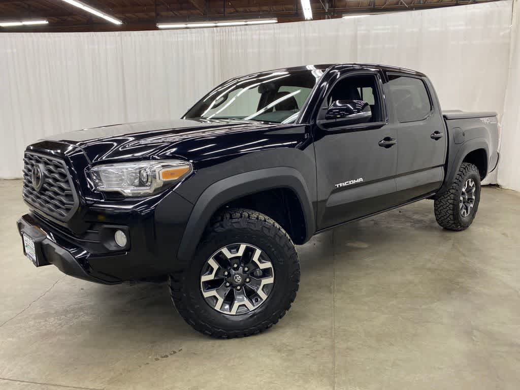Midnight Black Metallic 2021 Toyota Tacoma Pickup Truck Four-Wheel Drive Automatic