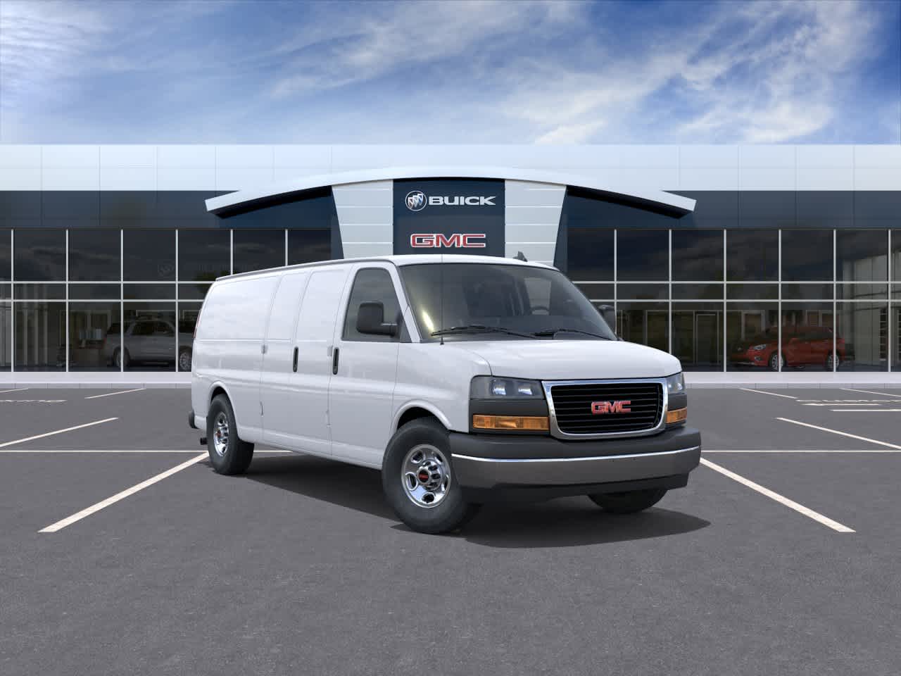 Summit White 2025 GMC Savana Cargo Van Rear-Wheel Drive 8-Speed Automatic