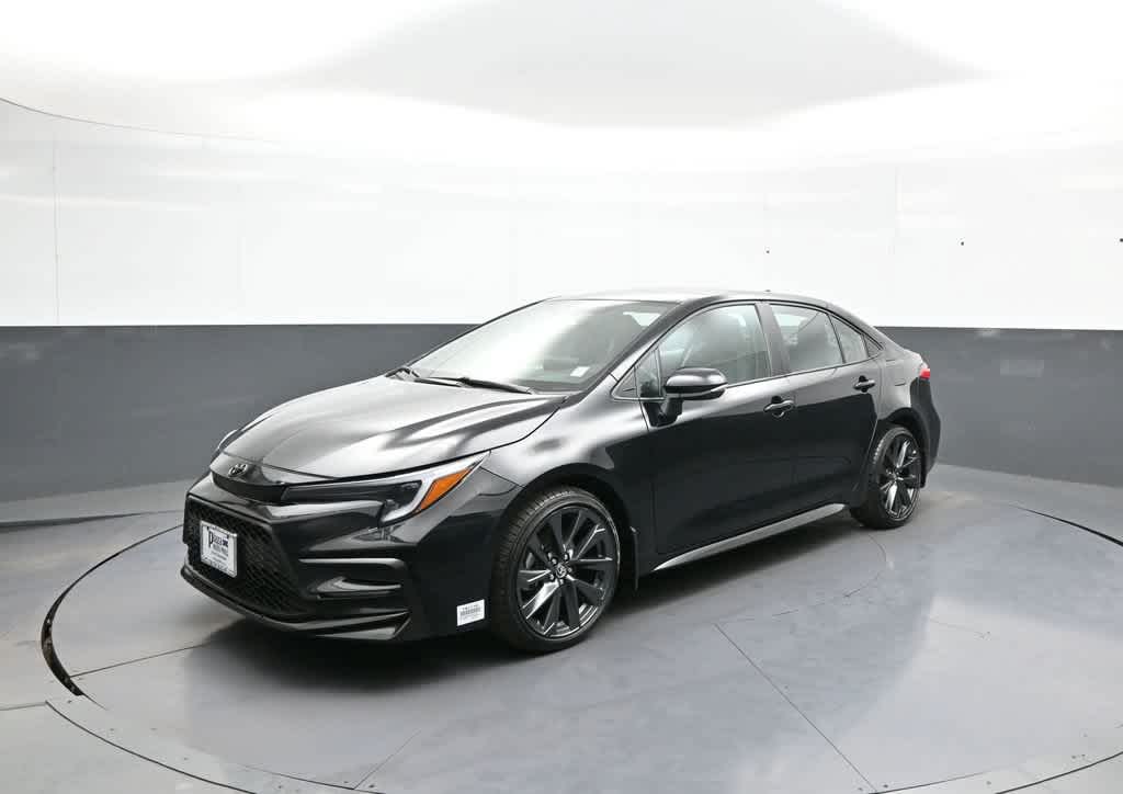 Midnight Black Metallic 2025 Toyota Corolla Sedan Front-Wheel Drive Continuously Variable Transmission
