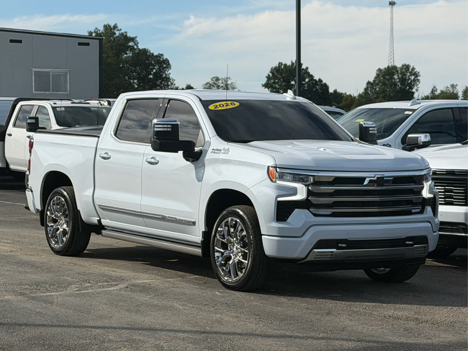 Polar White Tricoat 2026 Chevrolet Silverado 1500 Pickup Truck Four-Wheel Drive Automatic