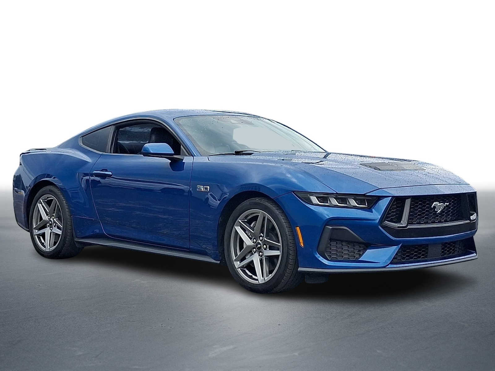 Atlas Blue Metallic 2024 Ford Mustang Coupe Rear-Wheel Drive Manual