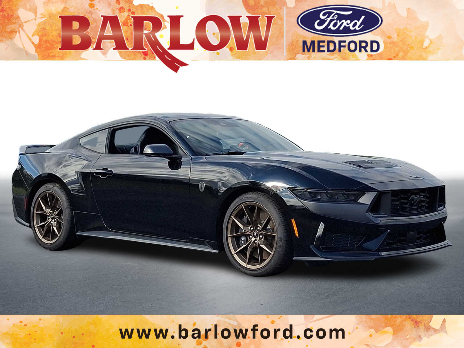 Shadow Black 2025 Ford Mustang Coupe Rear-Wheel Drive 6-Speed Manual