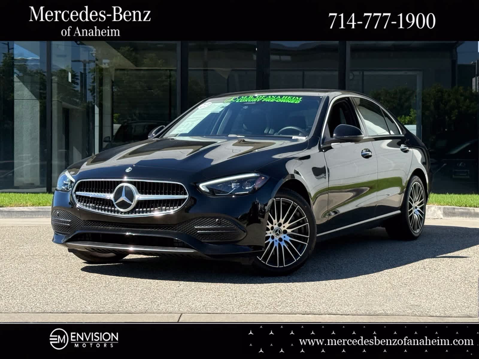 Black 2025 Mercedes-Benz C-Class Sedan Rear-Wheel Drive 9-Speed Automatic