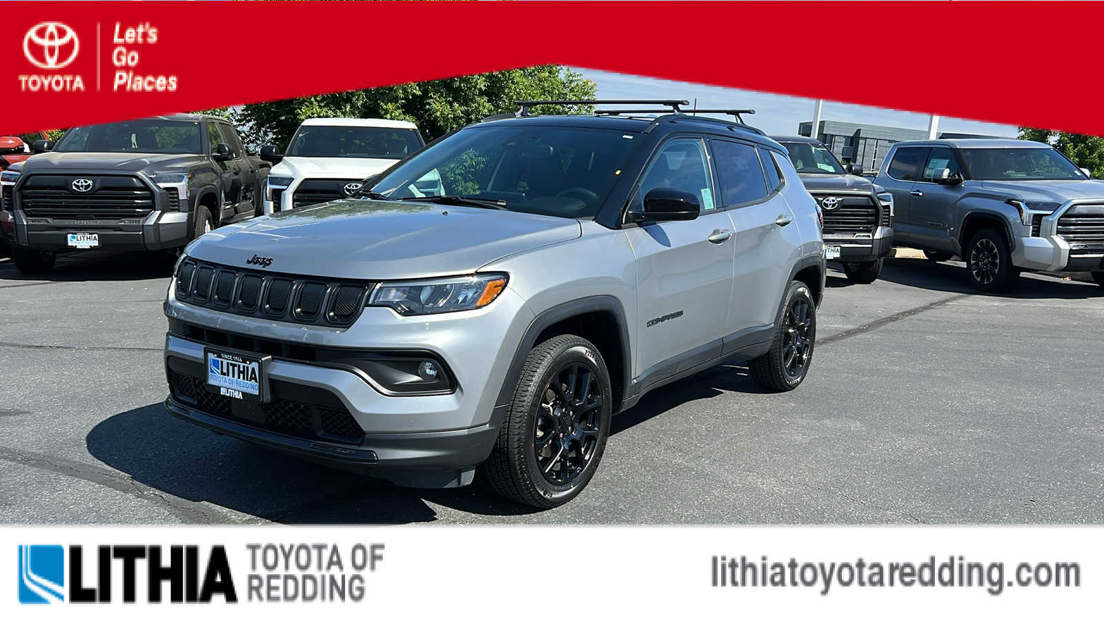 used 2022 Jeep Compass car, priced at $23,495