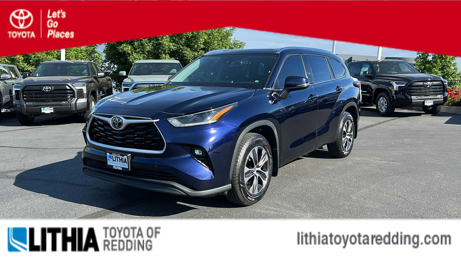 used 2021 Toyota Highlander car, priced at $36,995