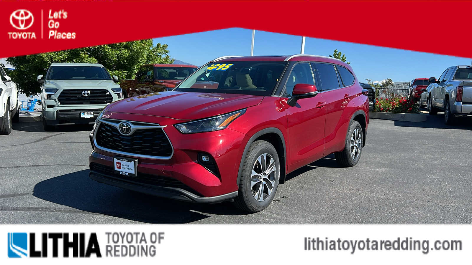used 2022 Toyota Highlander car, priced at $39,995