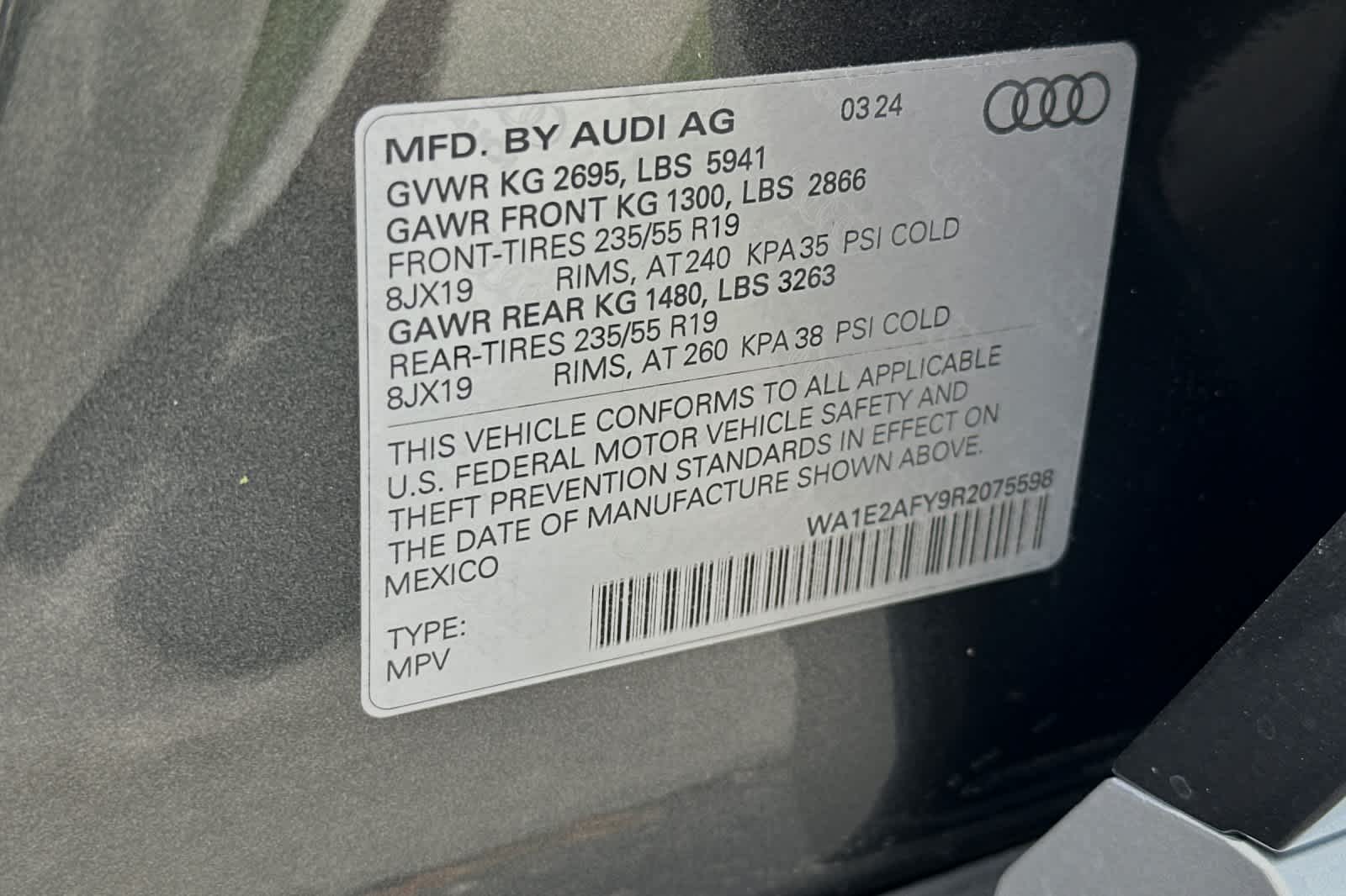 used 2024 Audi Q5 car, priced at $57,995