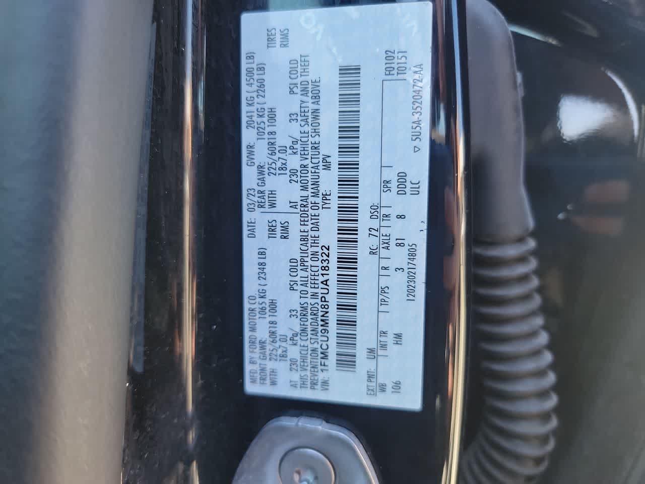 used 2023 Ford Escape car, priced at $23,995