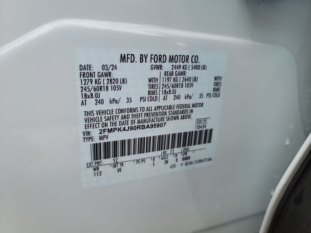 used 2024 Ford Edge car, priced at $29,995