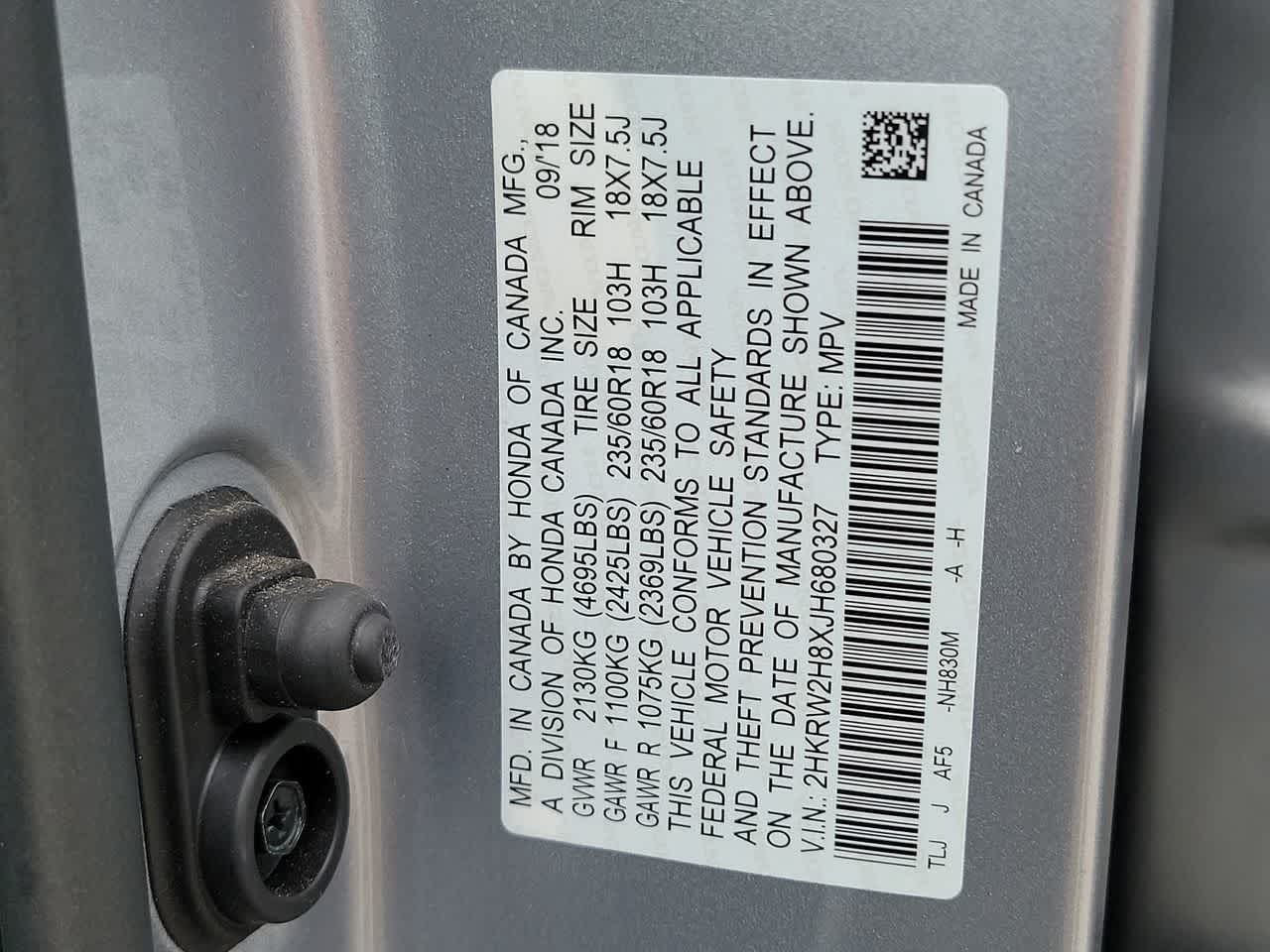 used 2018 Honda CR-V car, priced at $23,932
