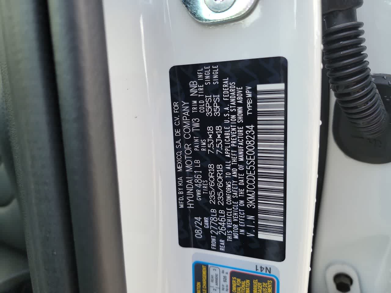new 2025 Hyundai Tucson car, priced at $35,000
