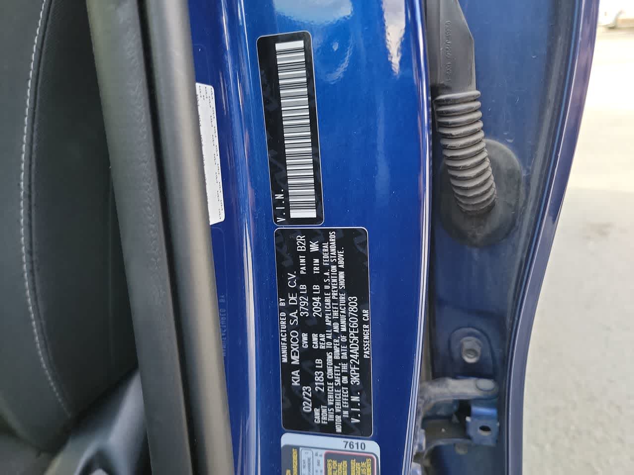 used 2023 Kia Forte car, priced at $18,381