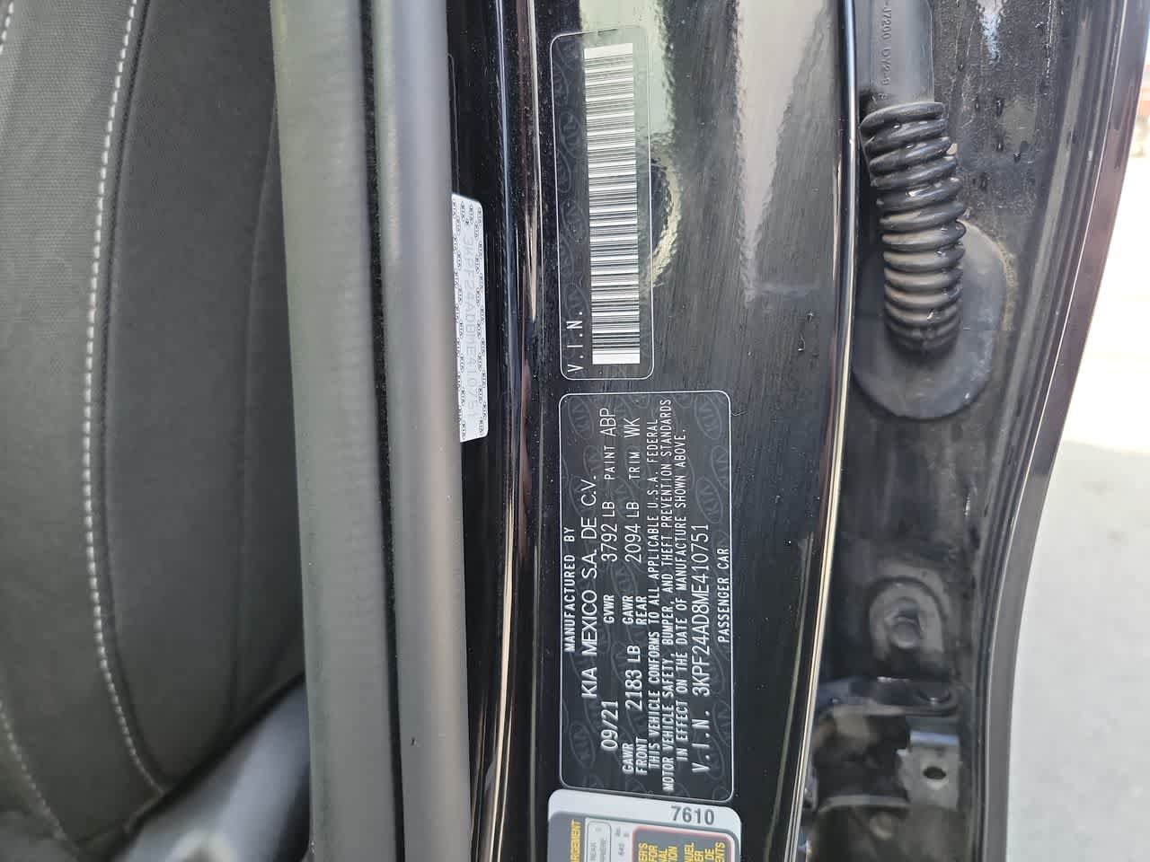 used 2021 Kia Forte car, priced at $15,900