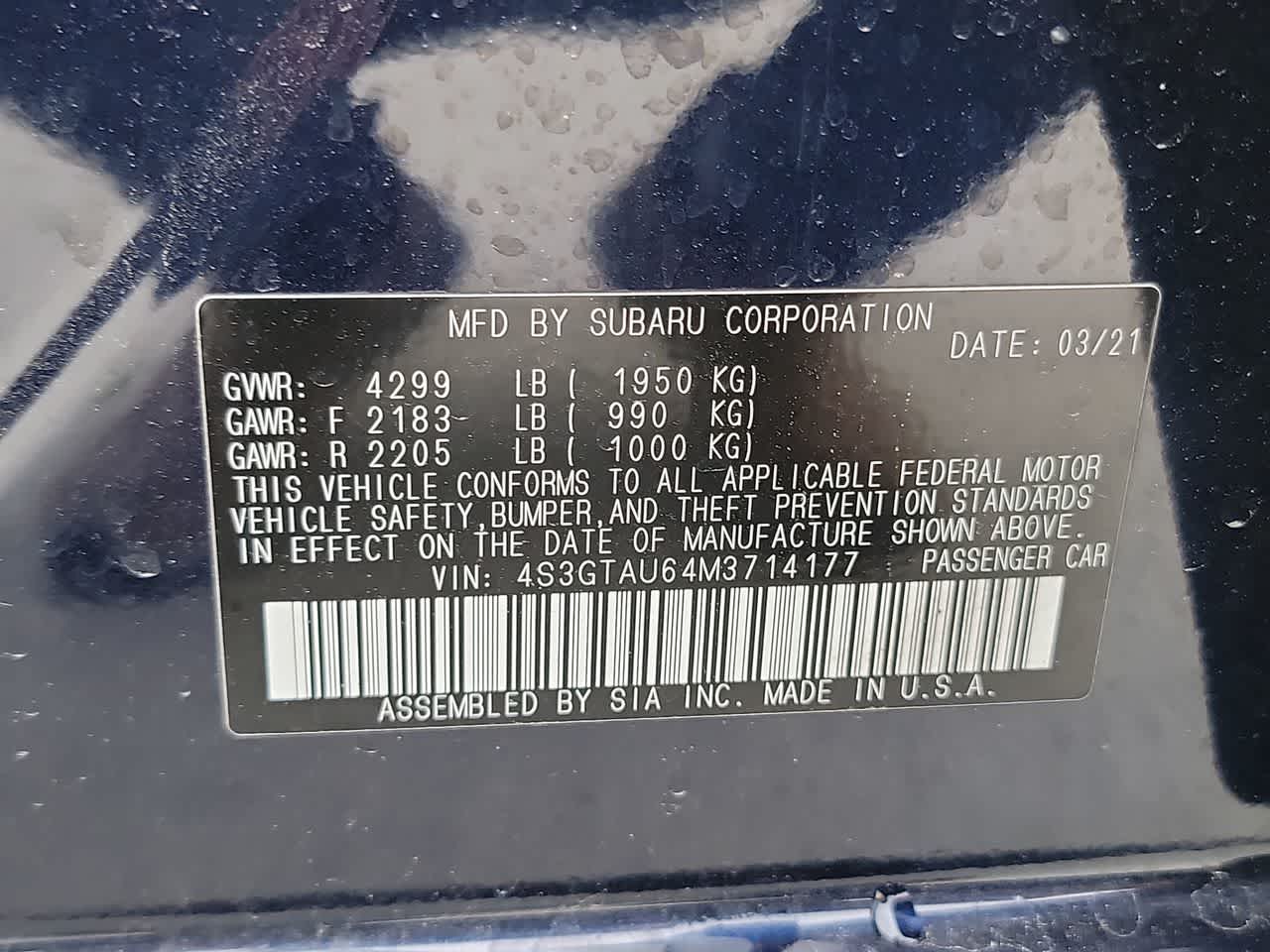 used 2021 Subaru Impreza car, priced at $26,345