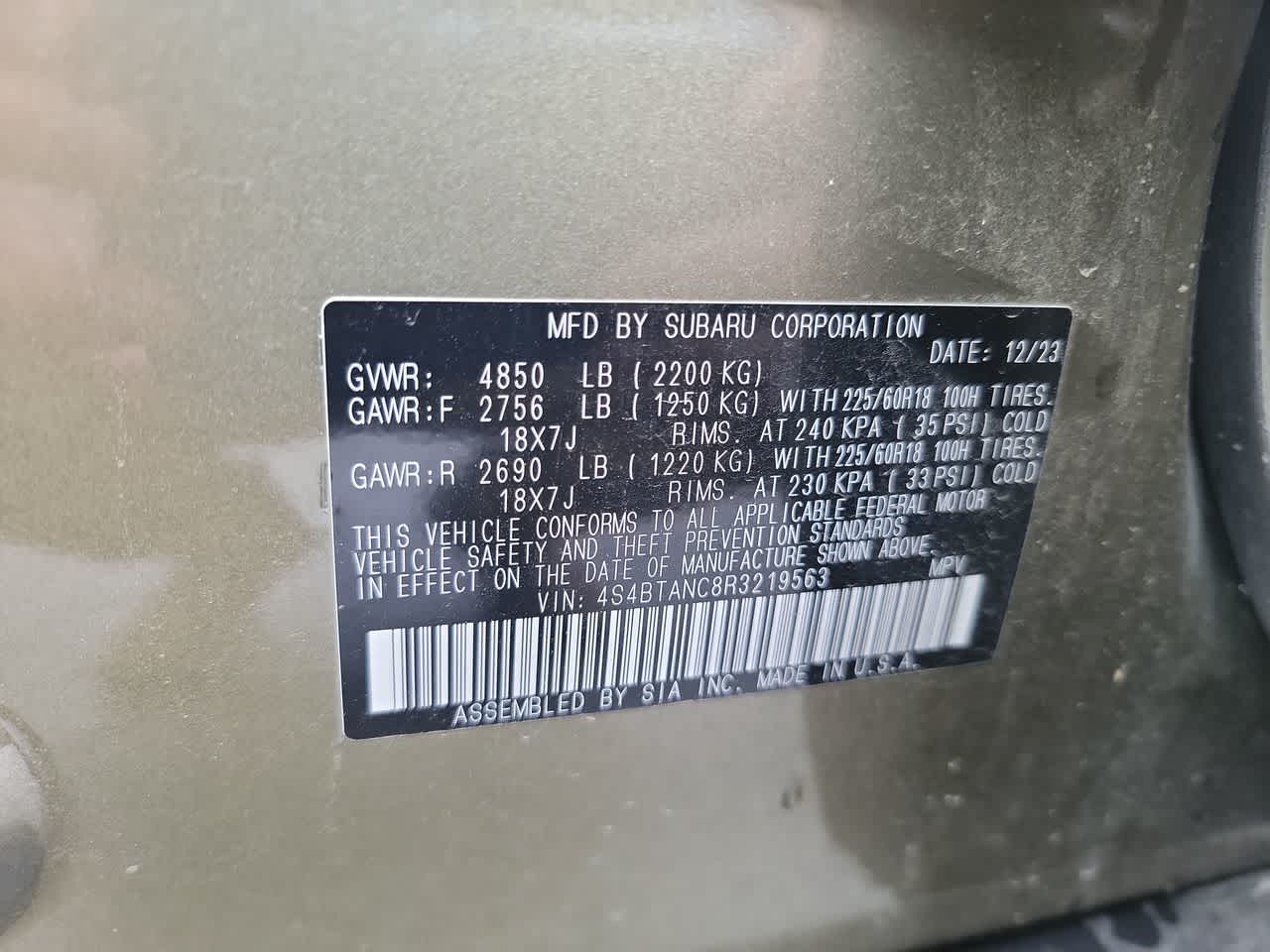 used 2024 Subaru Outback car, priced at $33,533