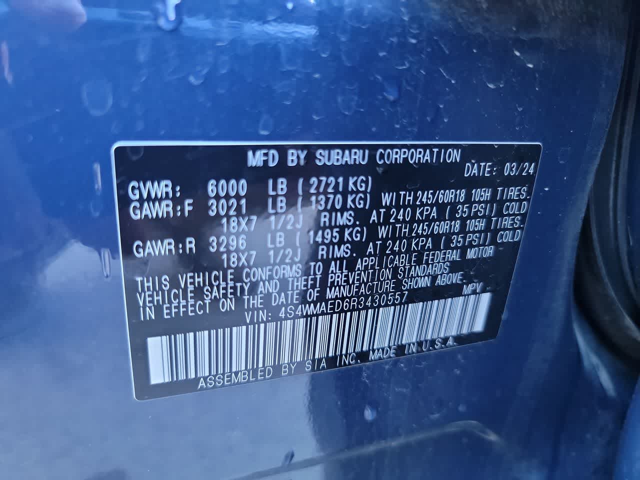used 2024 Subaru Ascent car, priced at $36,863