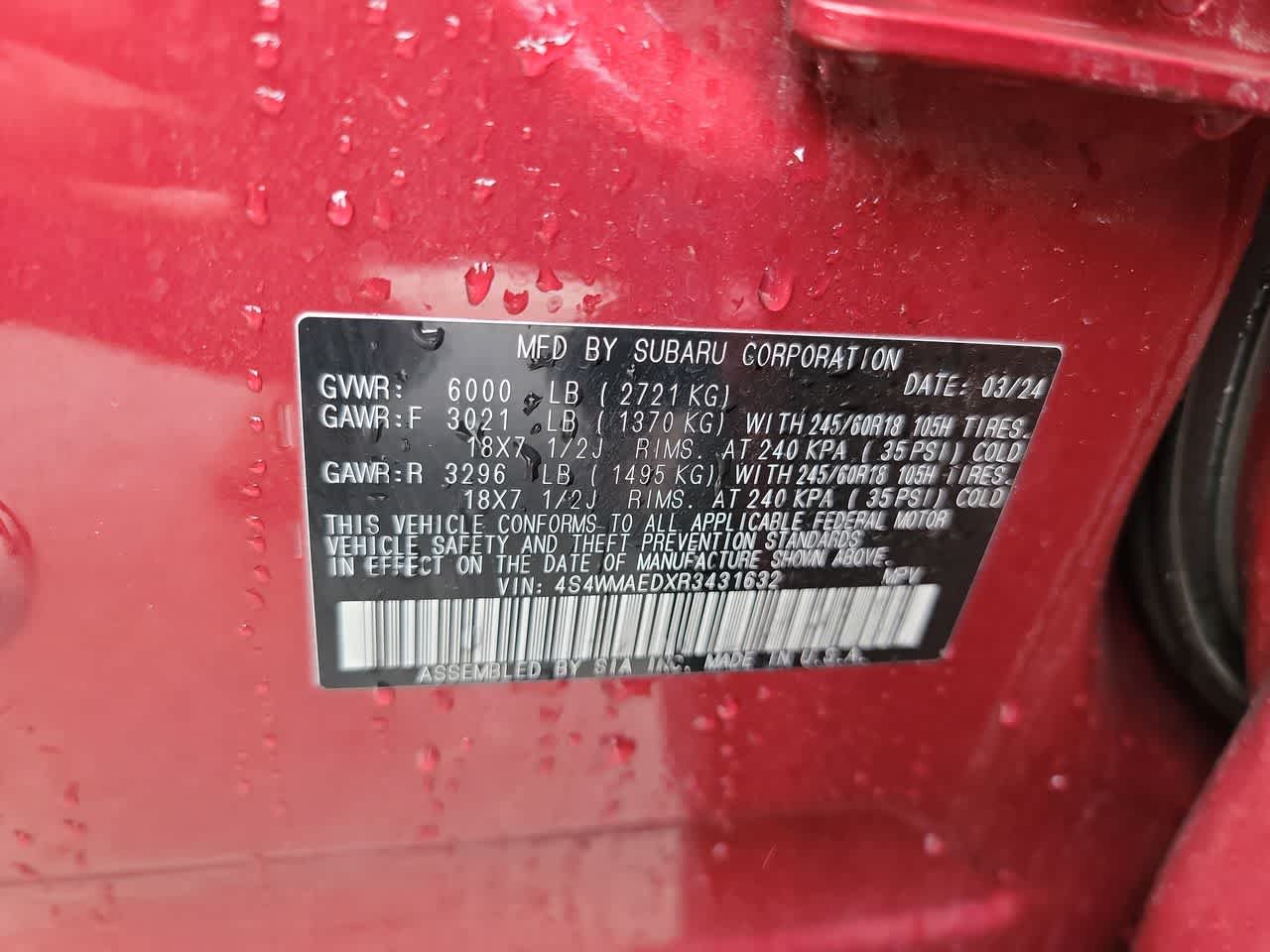 used 2024 Subaru Ascent car, priced at $36,963