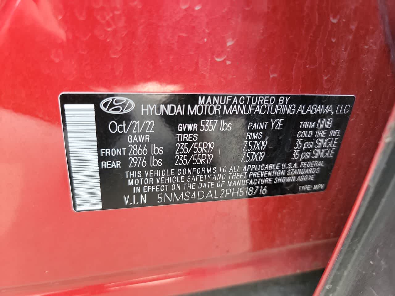 used 2023 Hyundai Santa Fe car, priced at $29,995