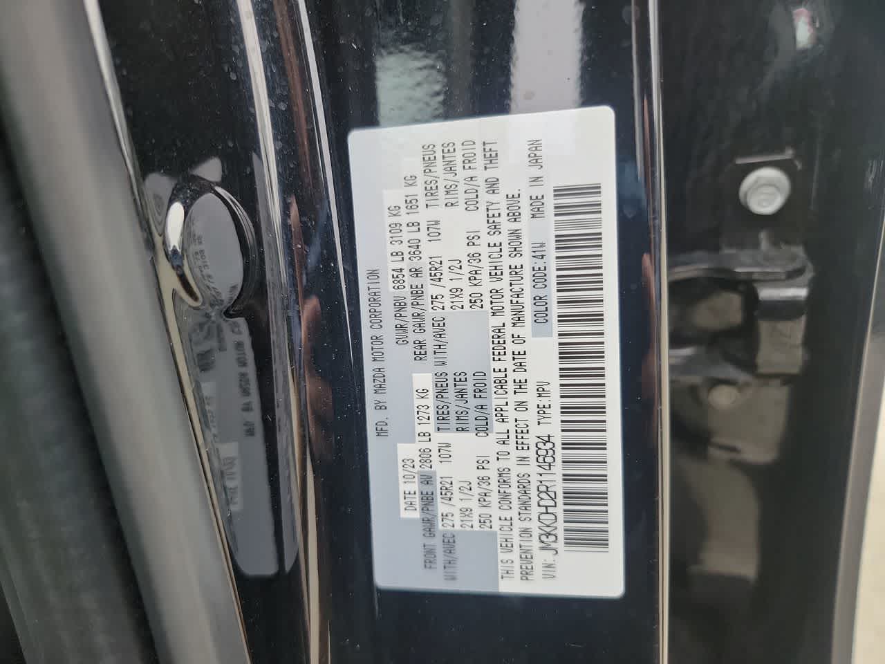 used 2024 Mazda CX-90 car, priced at $36,150