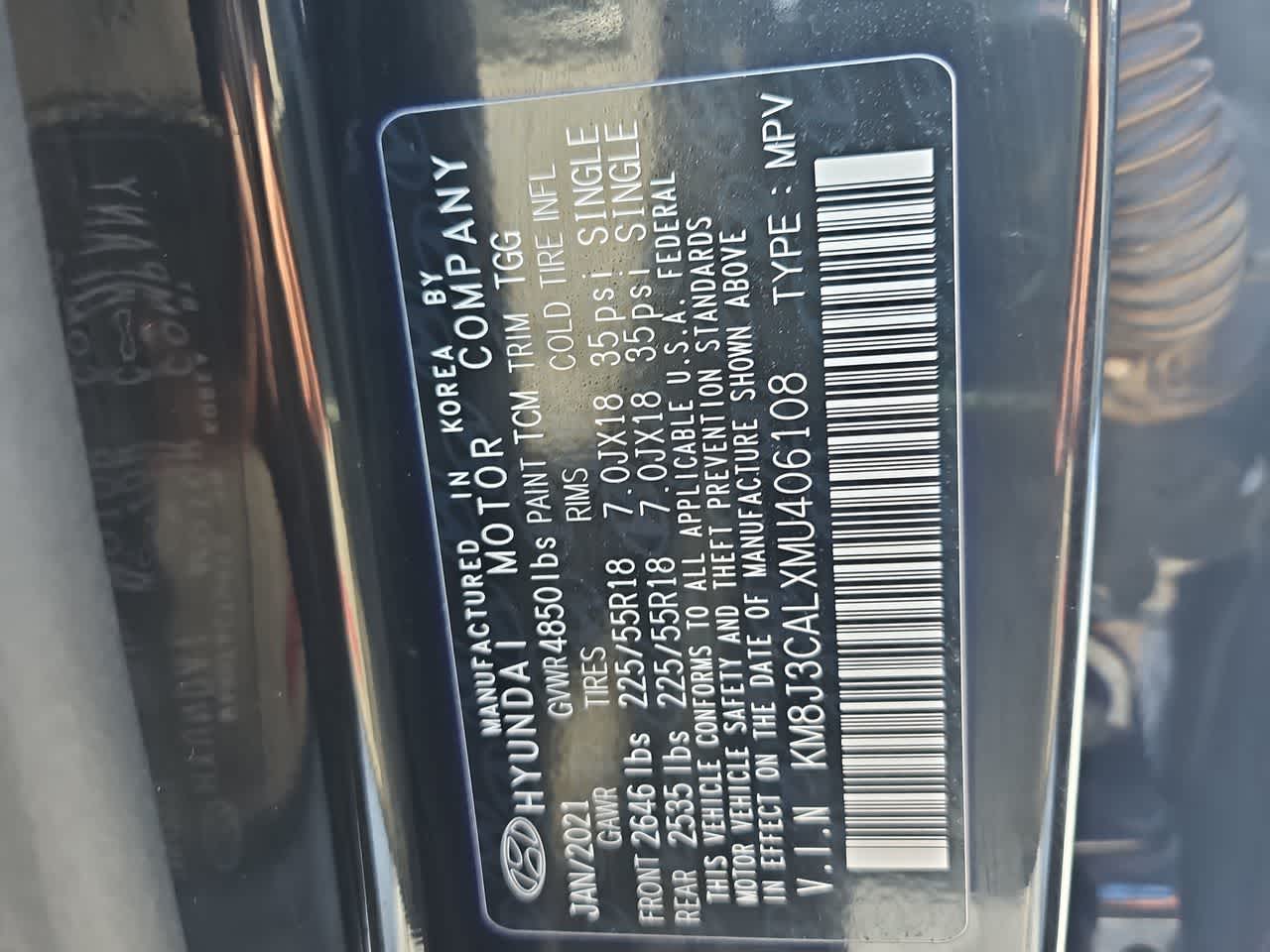 used 2021 Hyundai Tucson car, priced at $24,000