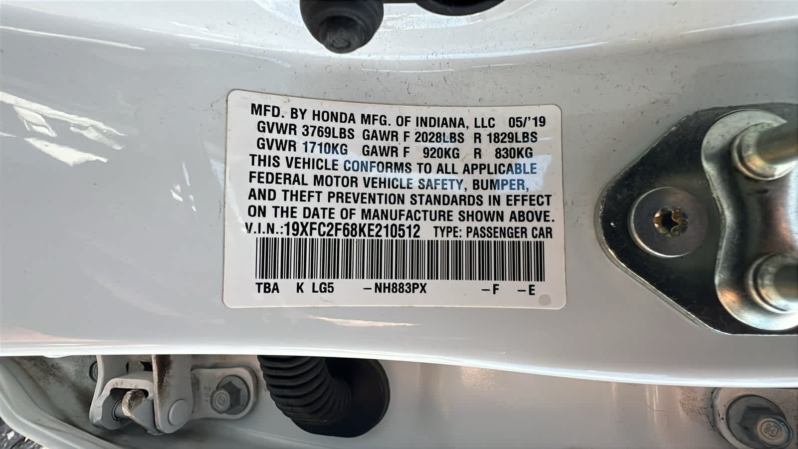 used 2019 Honda Civic car, priced at $21,995