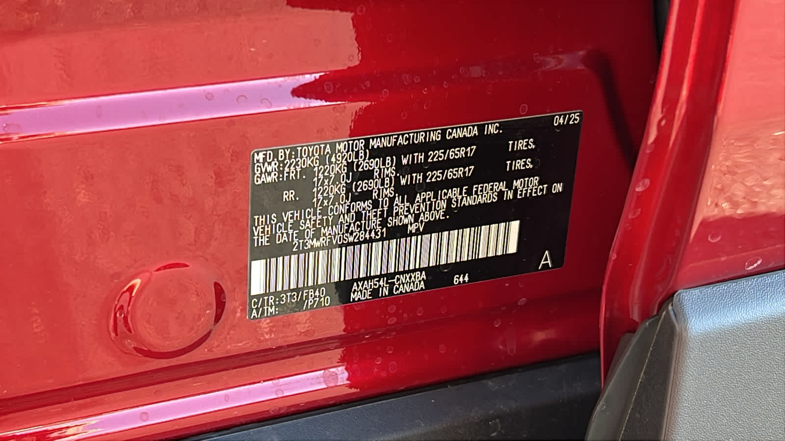 new 2025 Toyota RAV4 car, priced at $35,179