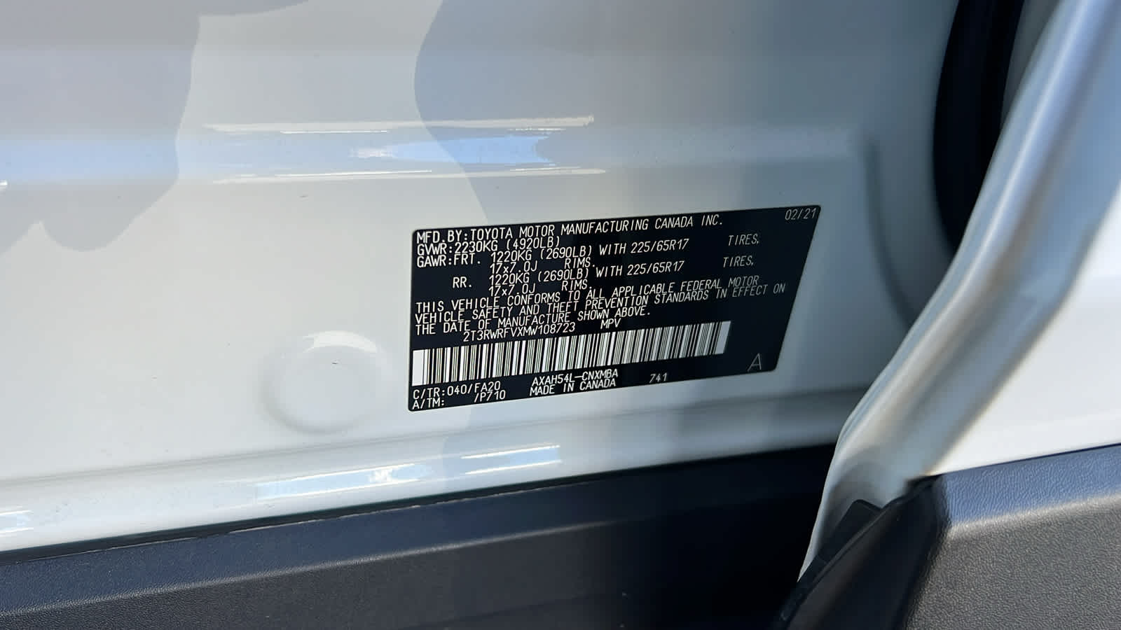 used 2021 Toyota RAV4 car, priced at $26,495