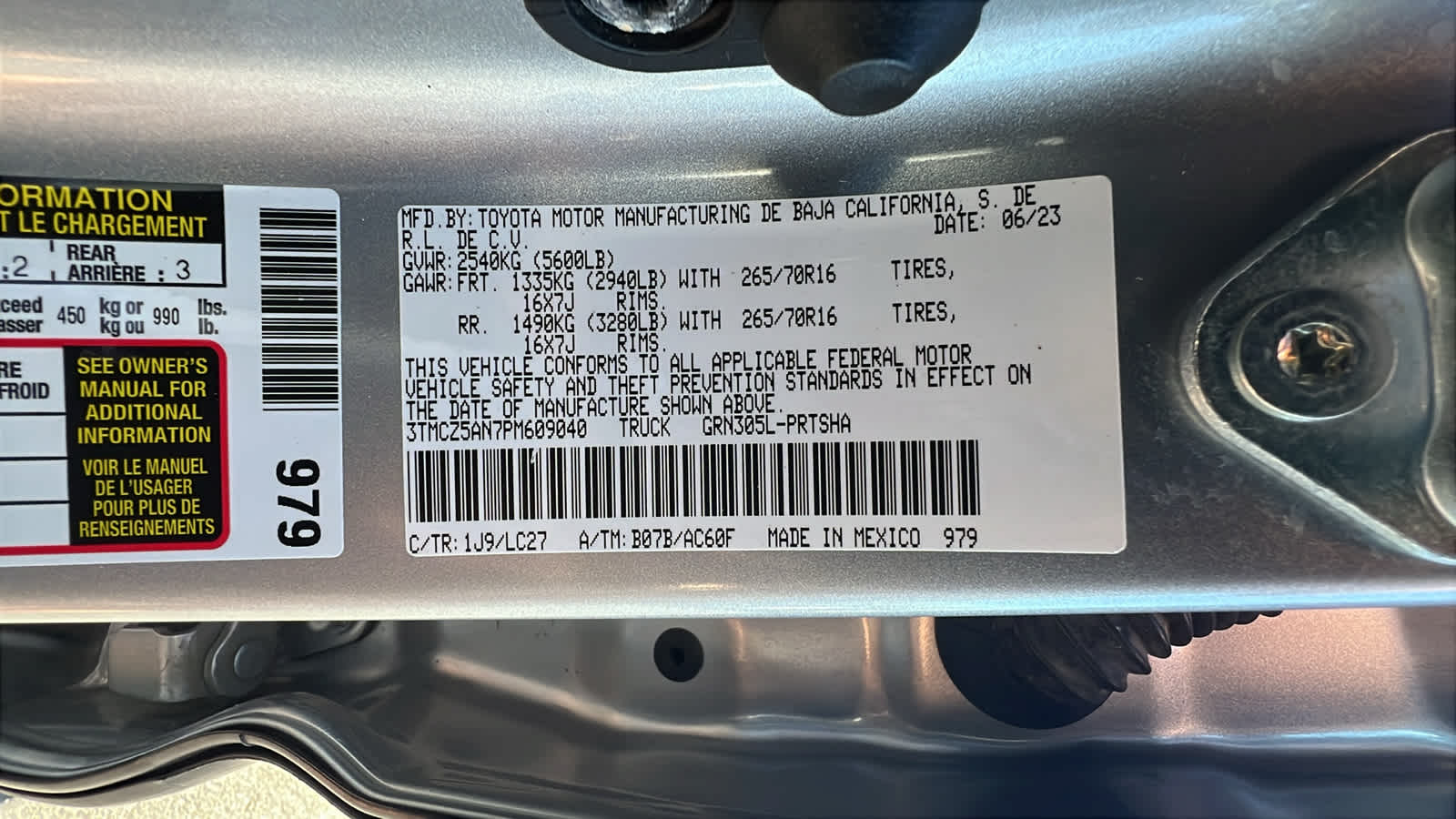 used 2023 Toyota Tacoma car, priced at $41,995